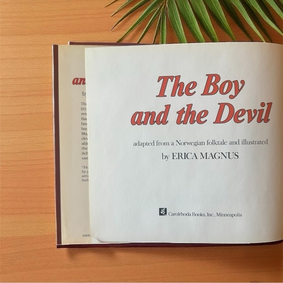 Vintage The Boy and the Devil by Erica Magnus – Hardcover 1980s Children’s Book - Picture 4 of 11